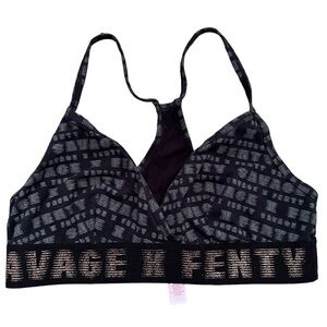 Savage X Fenty Bralette Sports Knit Wireless Bra Size Large